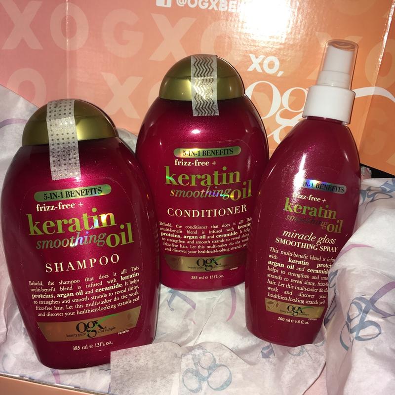 Ogx frizz free keratin deals shampoo