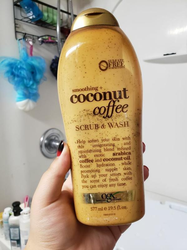 Ogx coconut coffee scrub deals review