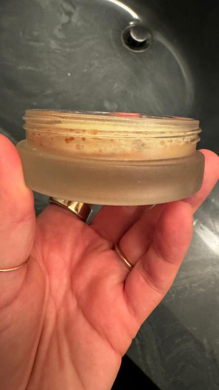 Customer photo for "Only used twice and the bottom and sides of the jar is moldy"