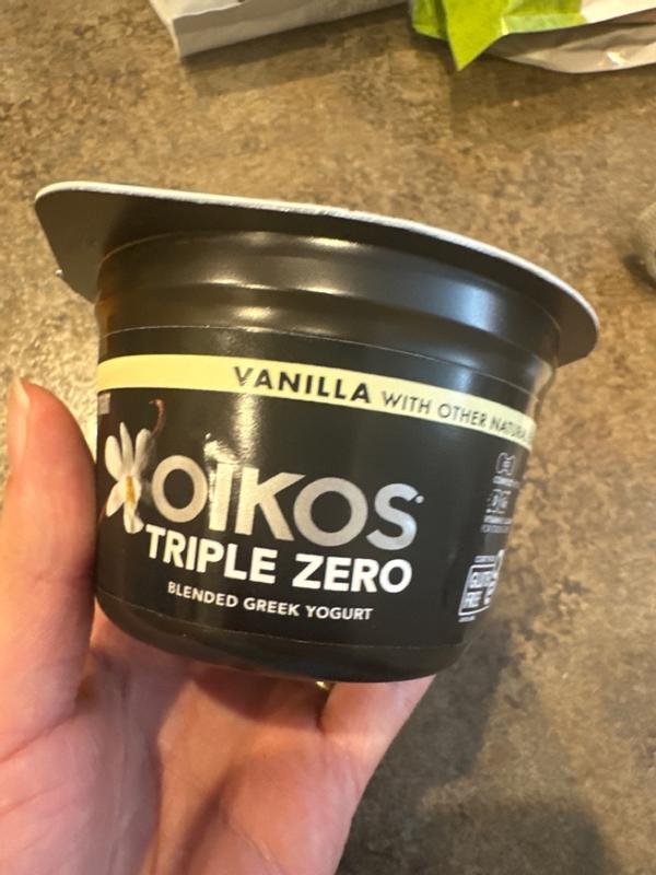 Oikos Triple Zero Vanilla Protein Nonfat Greek Yogurt Cup, 5.3 oz