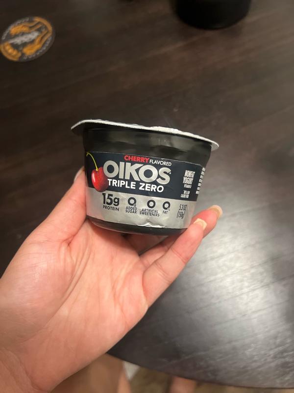 Cherry Oikos Triple Zero High Protein Nonfat Greek Yogurt Multipack