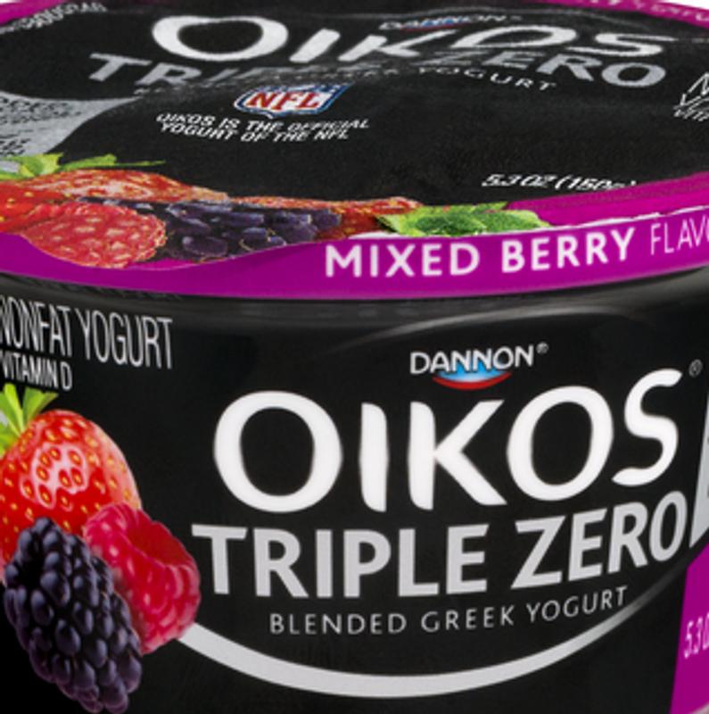 Oikos Core Strawberry Greek Yogurt 5.3 oz. - 12/Case