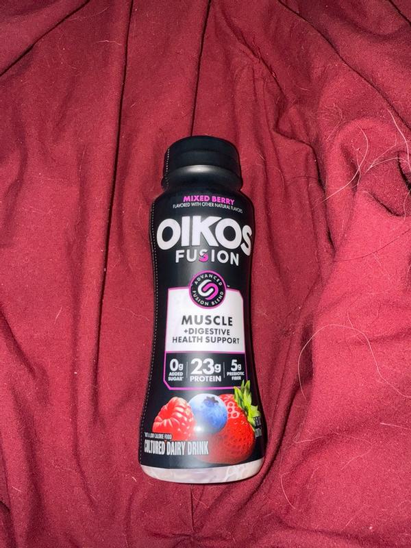 Mixed Berry Oikos Fusion Protein Drink - 23g Protein, 5g Prebiotic Fiber
