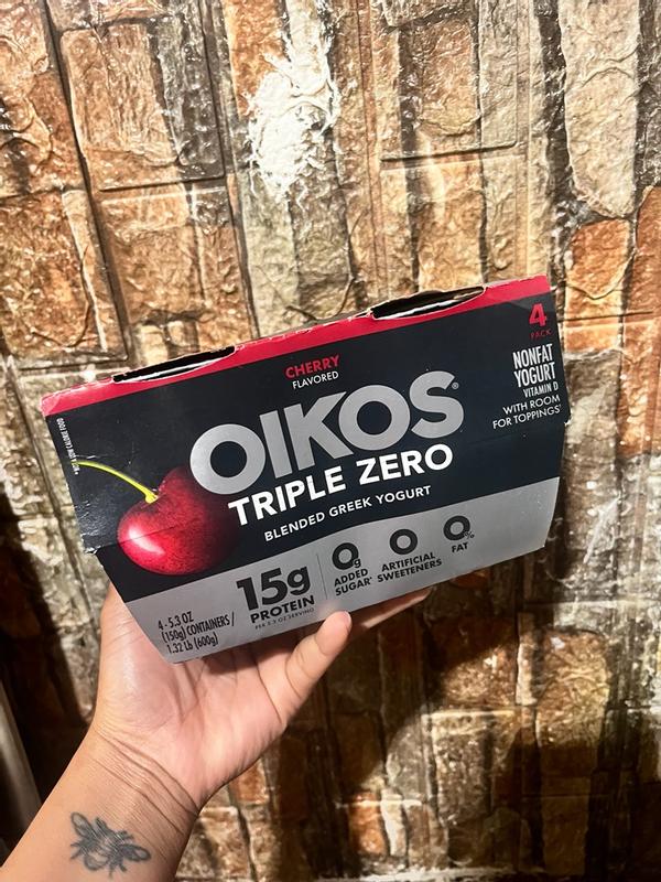 ゴラッソ210g ３個セット Cherry Oikos Triple Zero High Protein Nonfat Greek Yogurt Multipack