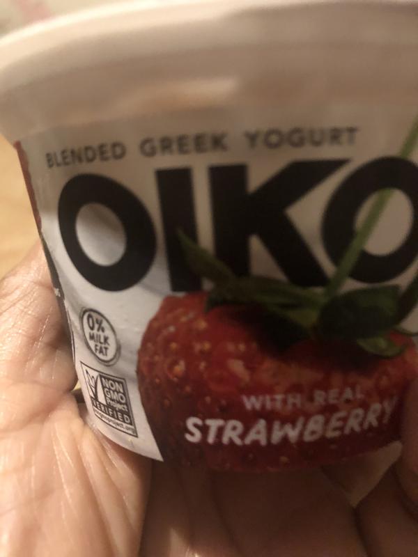 Oikos Core Strawberry Greek Yogurt 5.3 oz. - 12/Case