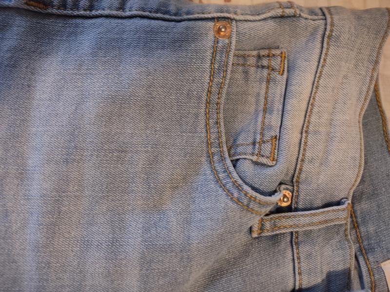 Front pockets, one with a watch pocket
