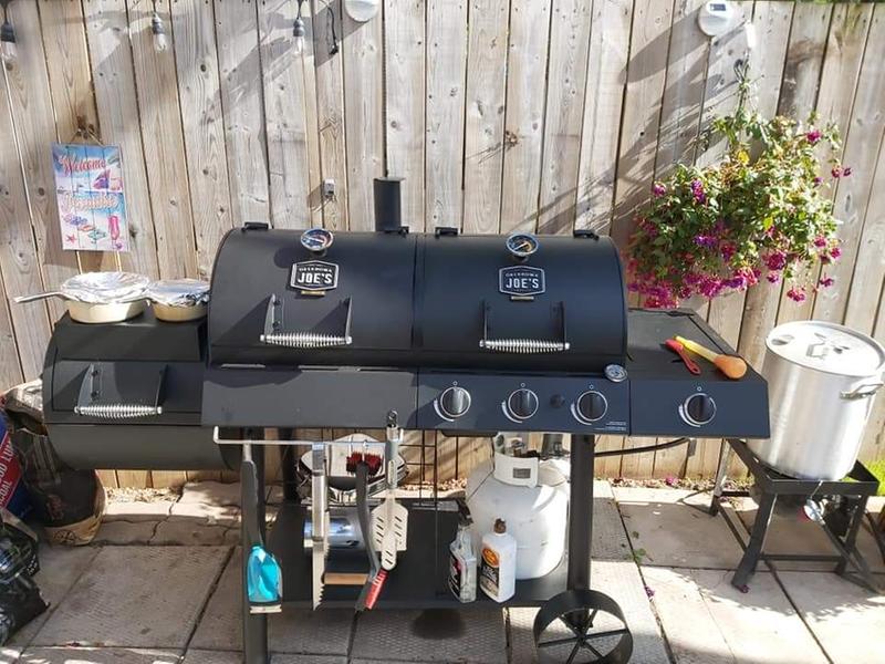 Oklahoma joe grill clearance combo