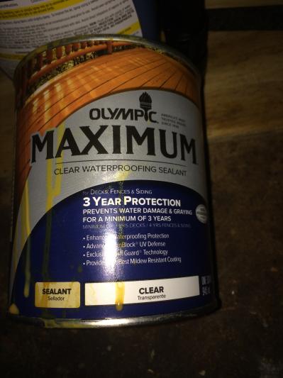 OLYMPIC MAXIMUM Clear Waterproofing Sealant Low VOC - Wood Stain