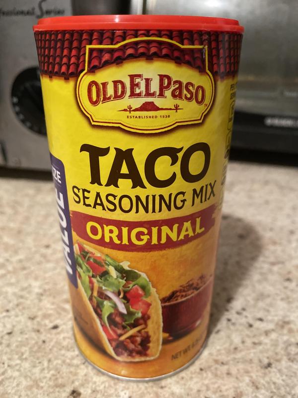 Old El Paso 25% Less Sodium Taco Seasoning, 6.25 oz Shaker