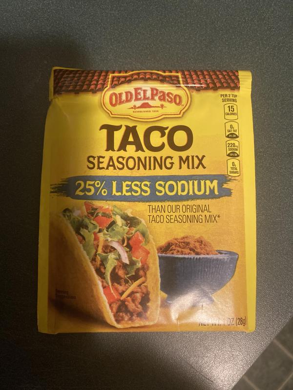 25% Less Sodium Taco Seasoning Mix - Aldi