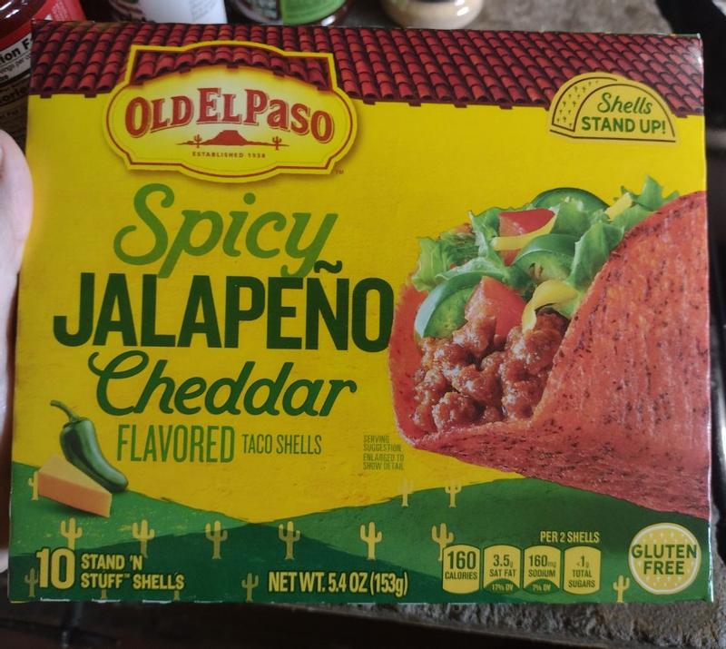 Old El Paso Stand N' Stuff Shells, Spicy Jalapeno Cheddar, 10 CT