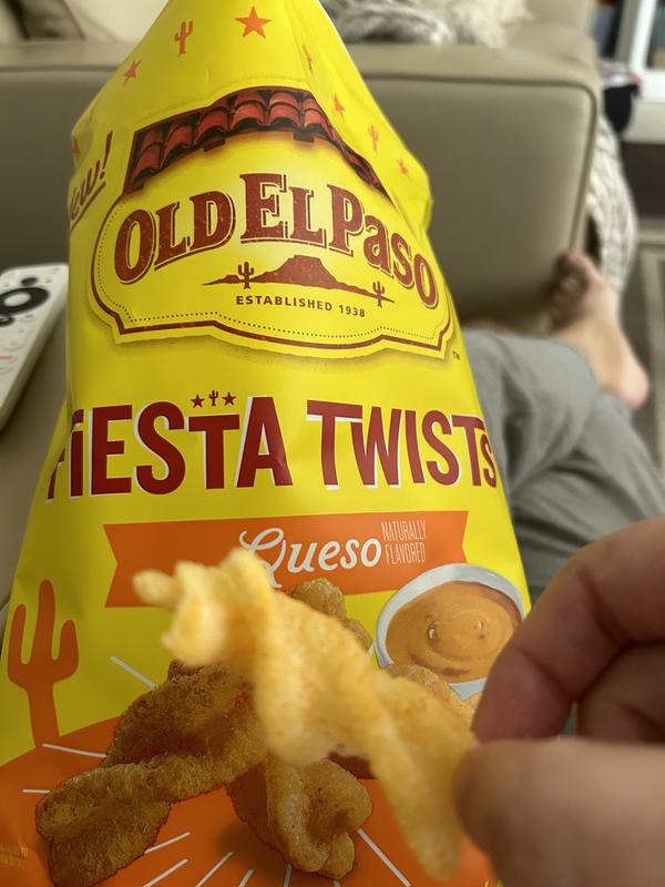 Old El Paso Queso Cheese Fiesta Twists Crispy Corn Snacks Chips