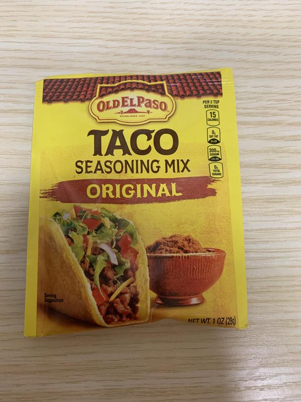 Old El Paso 25% Less Sodium Taco Seasoning, 6.25 oz Shaker
