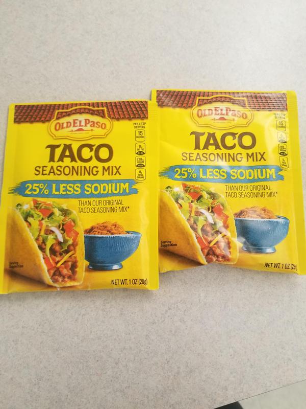 Old El Paso 25% Less Sodium Taco Seasoning Mix