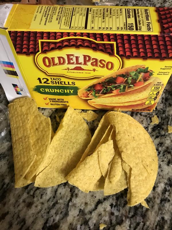 Classic Crunchy Taco Shells - Free El Gluten - Paso Old