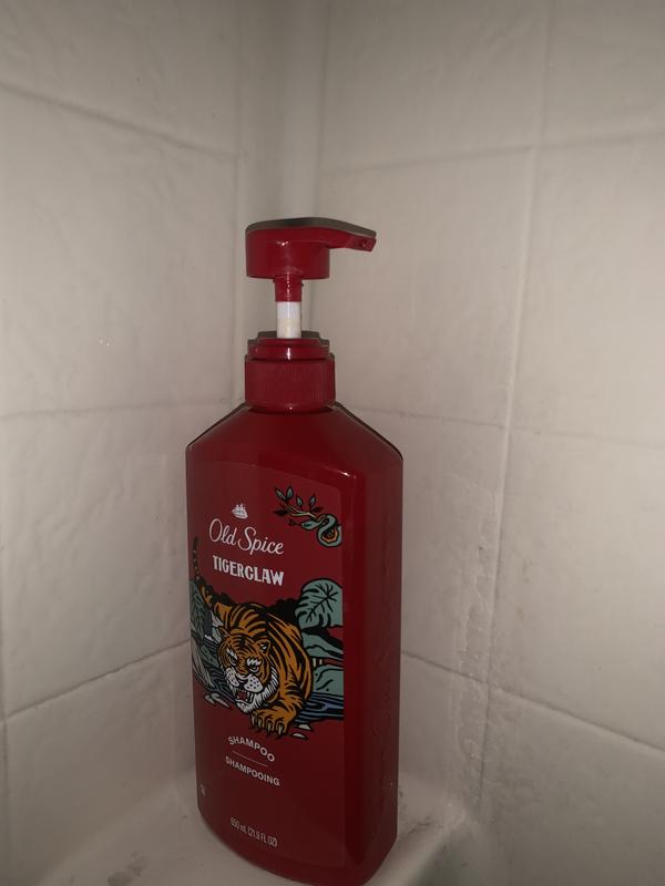 OS TigerClaw Shampoo for Men, 21.9 Oz 650ml | Old Spice