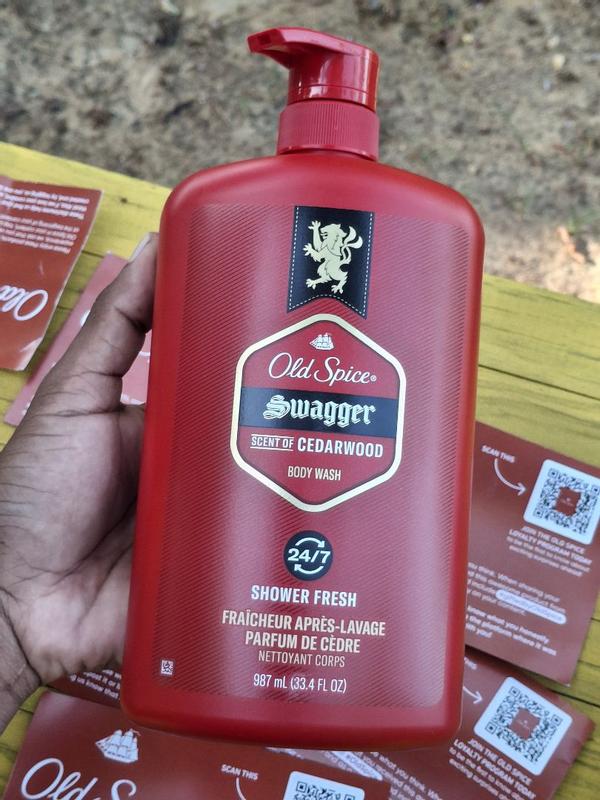 Old Spice Men's Body Wash Pump, Swagger Scent of Confidence, 987