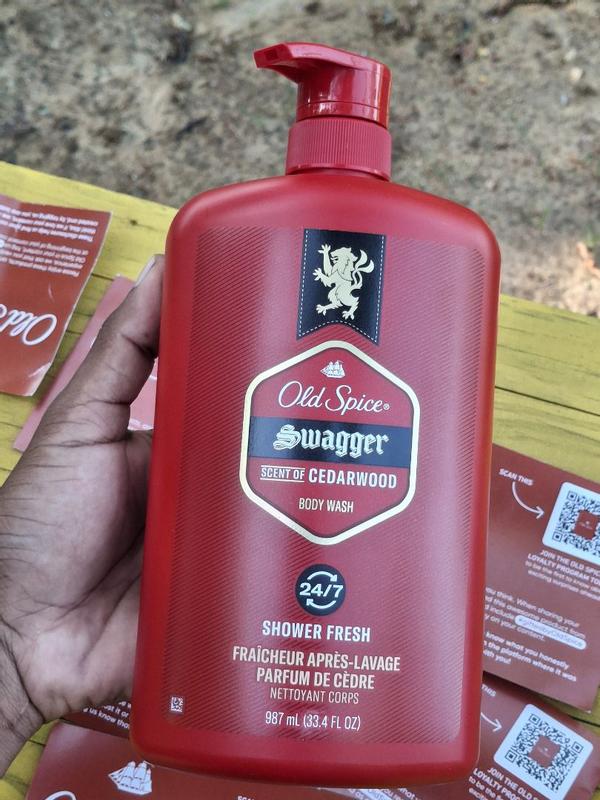 Old Spice Men's Body Wash Pump, Swagger Scent of Confidence, 987