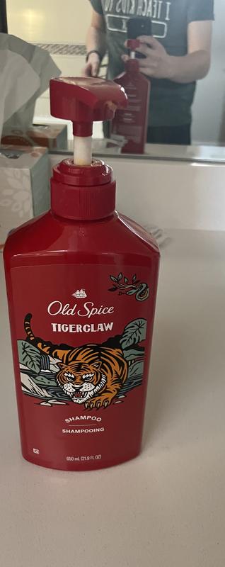OS TigerClaw Shampoo for Men, 21.9 Oz 650ml | Old Spice