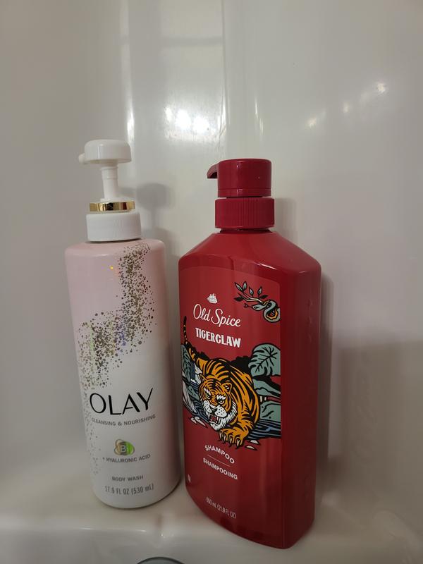OS TigerClaw Shampoo for Men, 21.9 Oz 650ml | Old Spice