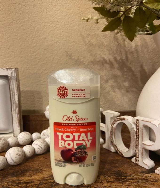 Old Spice Whole Body Deodorant Aluminum Free Stick Black Cherry +