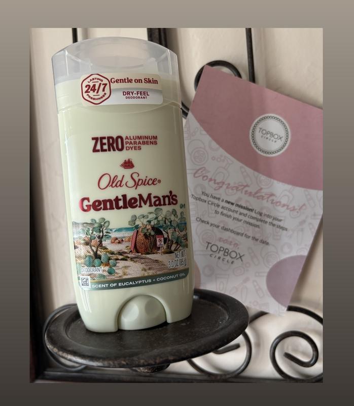 Old Spice GentleMan's Deodorant with Eucalyptus and Coconut Oil, 3