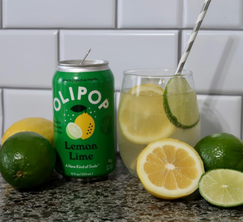 Lemon Lime Prebiotic Soda | OLIPOP