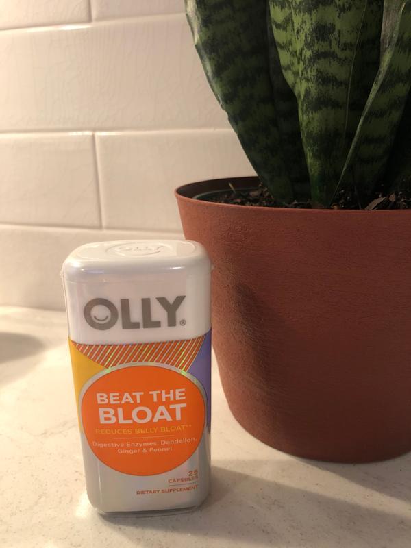 OLLY Beat the Bloat Capsule Supplement, Digestive Enzyme Support