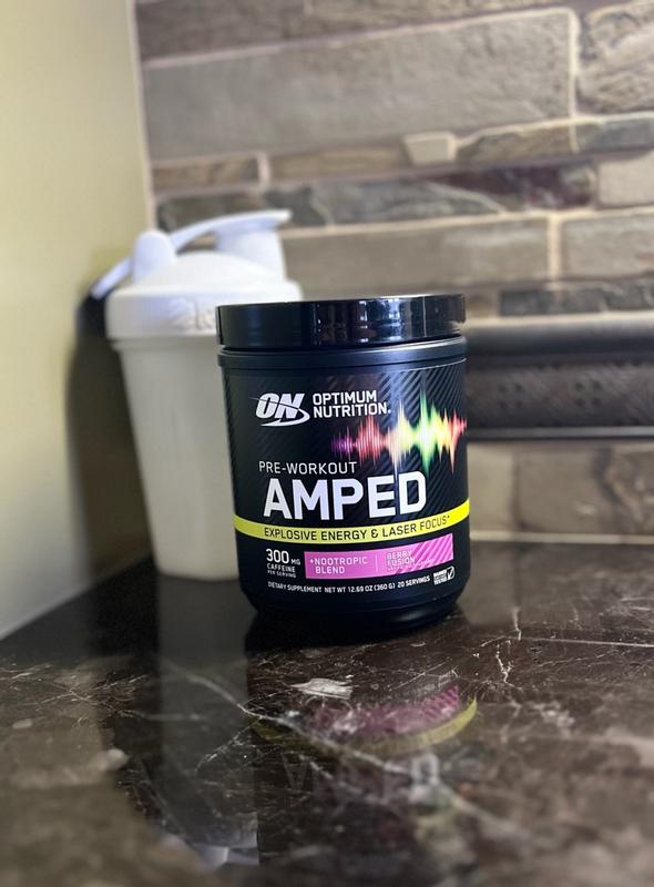 酵素&amp;グルタミン&amp;ライスプロテイン Amped Pre-workout Powder | Optimum Nutrition