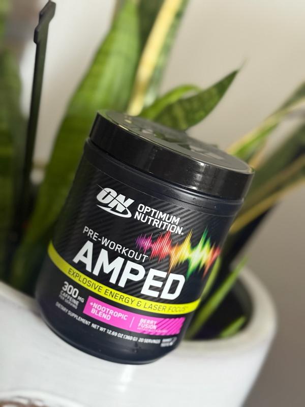 酵素&amp;グルタミン&amp;ライスプロテイン Amped Pre-workout Powder | Optimum Nutrition