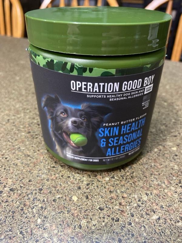 Operation Good Boy Skin Health & Allergy Supplement for Dogs, 90 ct ...