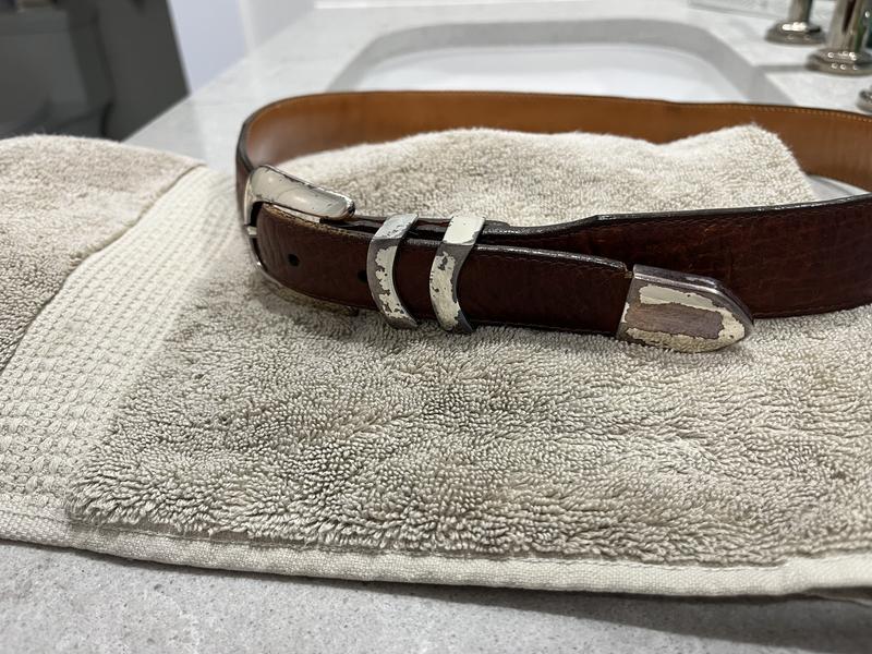 Bison Leather Tapered-Edge Belt | Orvis