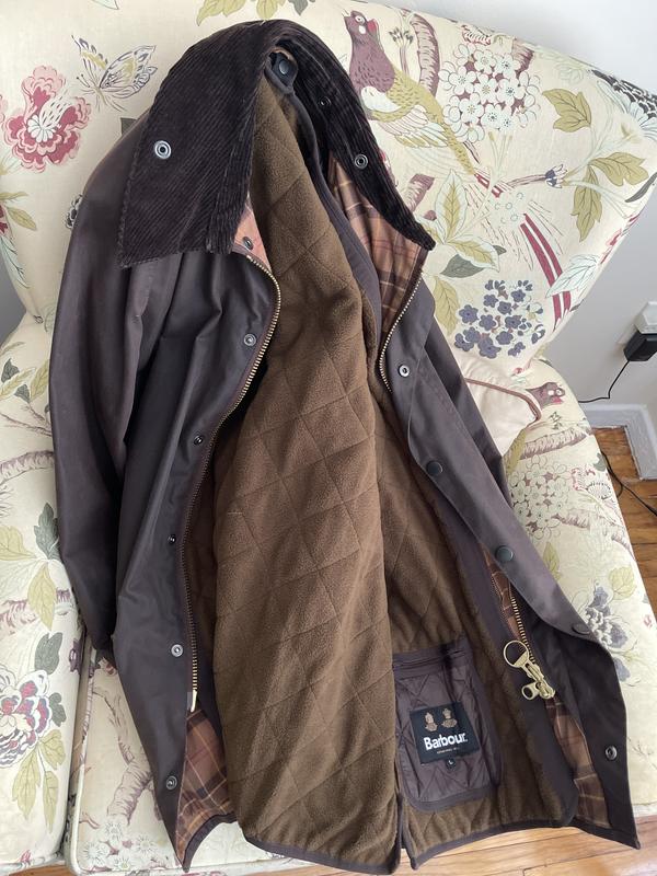 Barbour clearance coat lining