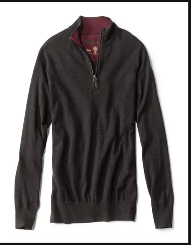 Orvis quarter best sale zip sweater