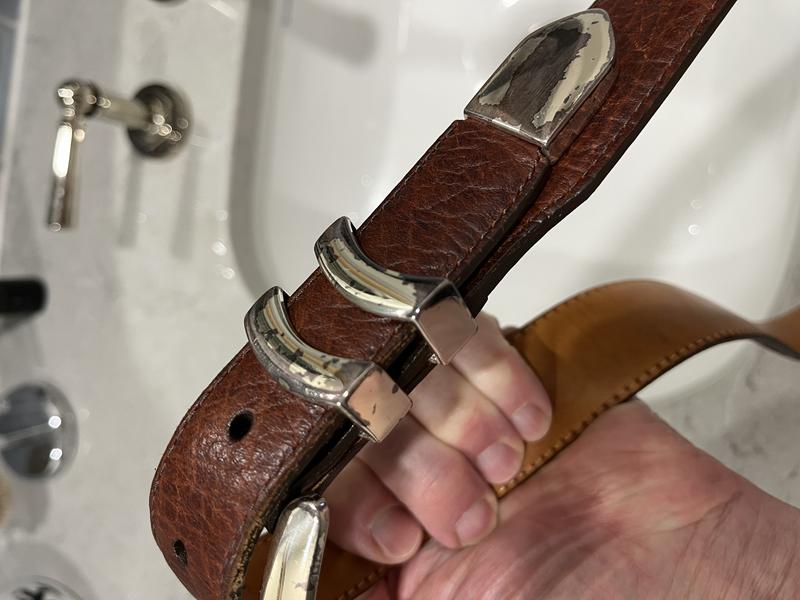 Bison Leather Tapered-Edge Belt | Orvis