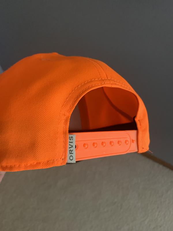 Blaze orange brimmed store hat