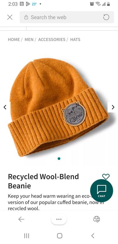 Eco-Friendly Recycled Wool-Blend Beanie Orvis 