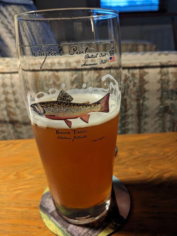 Angler's Fish Beer Pint Glass