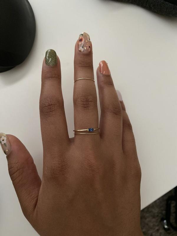 Customer photo for "Great stacking ring"