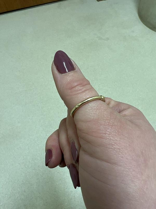 Customer photo for "The ring is beautiful and"