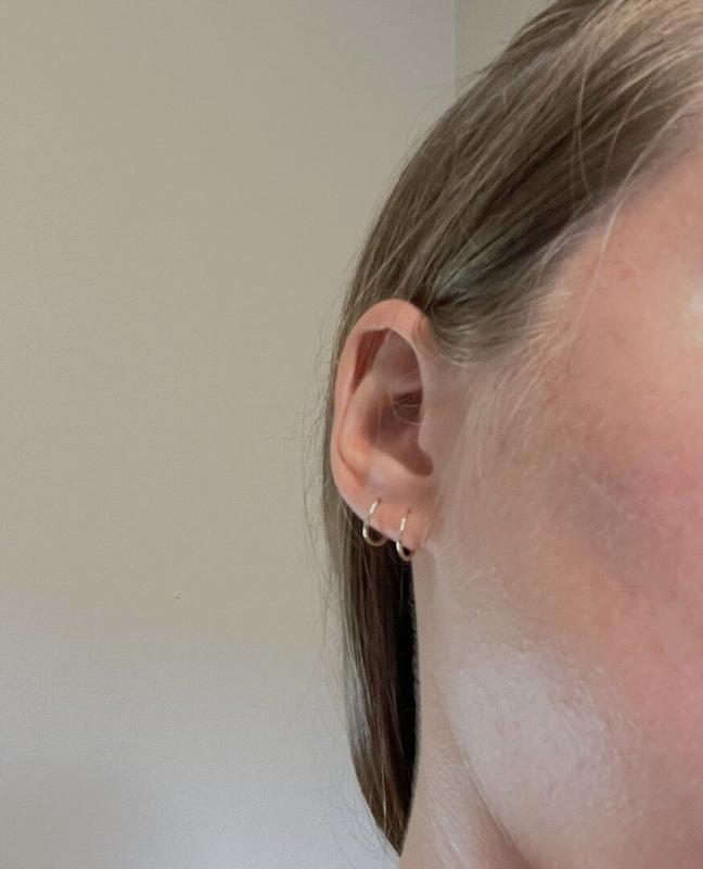 Customer photo for "Nice small hoops"