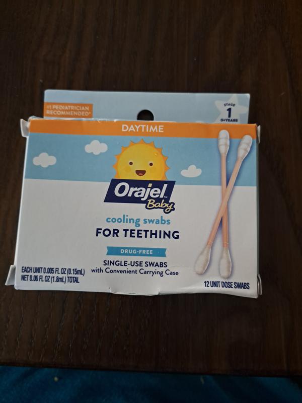 Cooling Swabs Using Orajel On Babies Oral Gel Orajel Swabs Baby