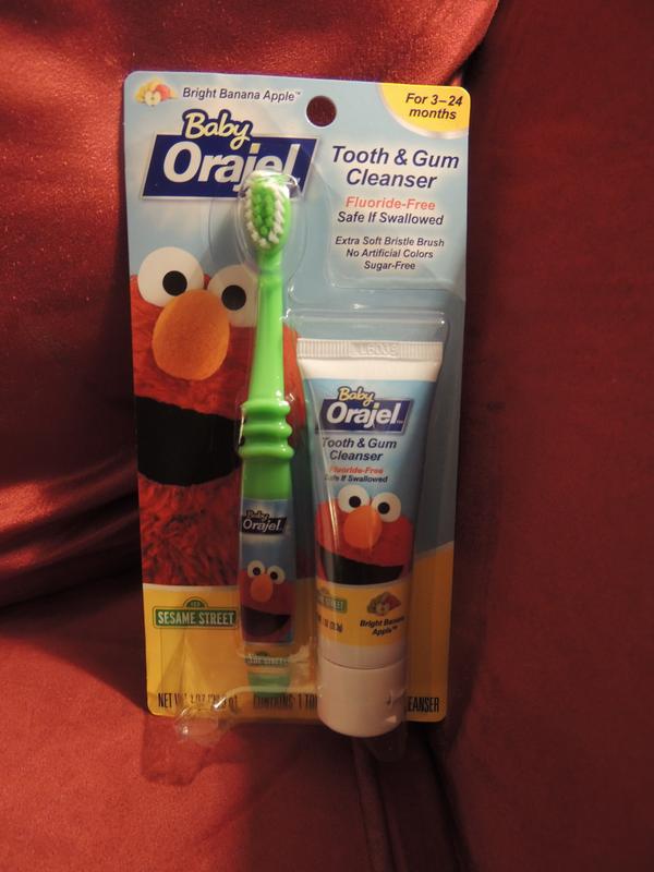 Orajel Tooth Gum Cleanser Sesame Street Bright Banana Apple