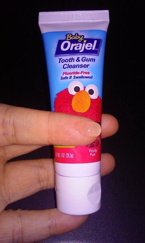 Baby orajel tooth sales and gum cleanser