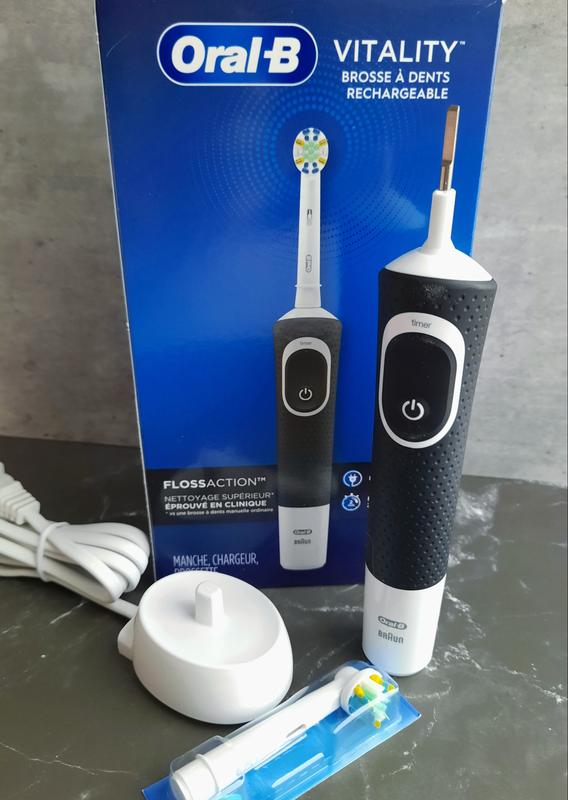 Oral-B Vitality FlossAction Electric Rechargeable Toothbrush, Powered by  Braun, for Adults & Children 3+