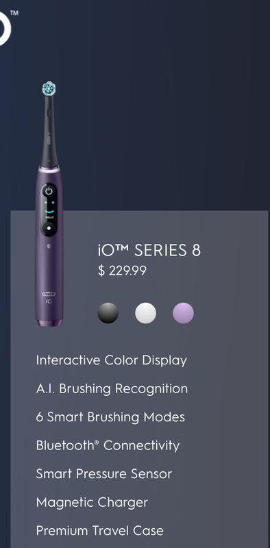 iO Series 8 Twin Pack in violet ametrine | Oral-B