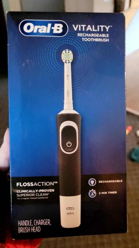 Oral-B Vitality FlossAction Electric Rechargeable Toothbrush, Powered by  Braun, for Adults & Children 3+