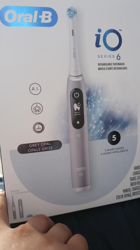 Oral-B iO Series 6 Electric Toothbrush with (1) Brush Head, Gray