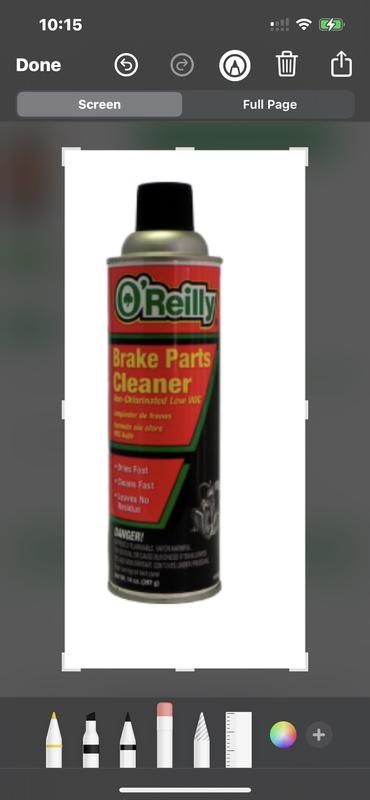 O'Reilly 14 Ounce 10 Percent VOC Brake Parts Cleaner 46580