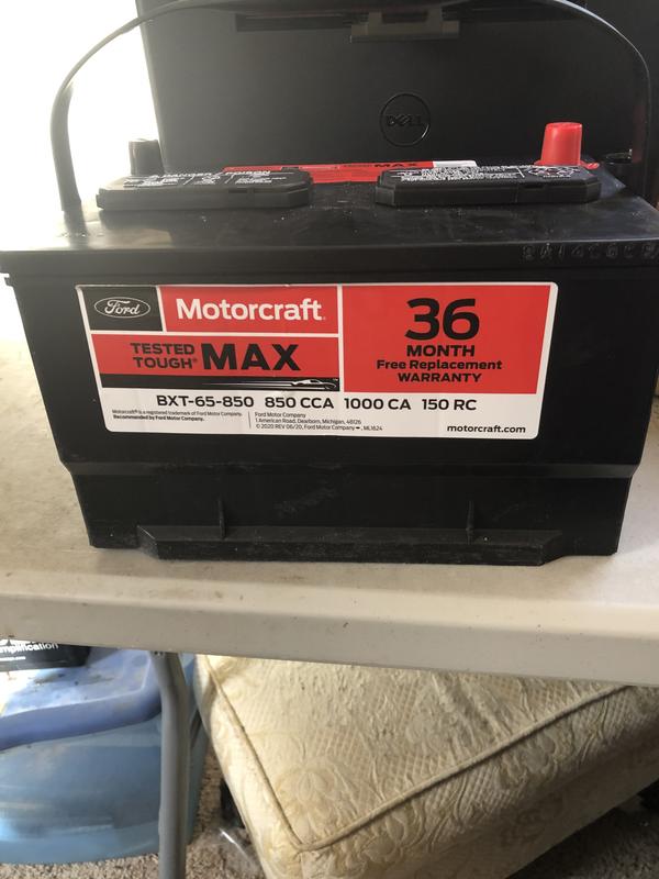 Motorcraft Tested Tough MAX Battery Group Size 65 BXT65850 O'Reilly